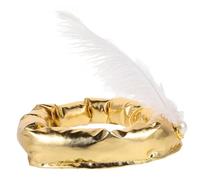 TOBBOMEY Sombrero De Príncipe Estilo Árabe Accesorio para Fiestas De Cosplay Sombrero Decorativo con Pluma para Espectáculos