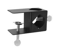 TOBBOMEY Soporte Metálico para Antorcha Exterior Abrazadera Resistente para Montaje en Barra de Jardín Base Segura para Decoración al Aire Libre