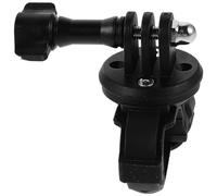 TOBBOMEY Soporte para Cámara de Bicicleta de Carretera Abrazadera Ligera Ajustable para Manillar Integrado Soporte para Cámara Deportiva Negro Compatible Ciclismo y Motocicleta