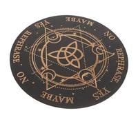 TOBBOMEY Tablero de Péndulo de Tallado para Adivinación Decoración de Altar Espiritual Suministros Wiccanos y Brujería de Mesa para Lectura y Meditación Energética