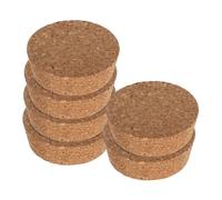 TOBBOMEY Tapones de Corcho para Macetas de Vidrio Hidropónicas, 6 Unidades, Tamaño 64,5x20x58 Mm, Transparentes, para Uso en Terrarios y Jardinería Interior