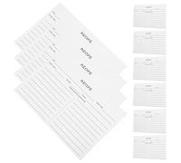 TOBBOMEY Tarjetas de Recetas Blancas Tamaño Compacto 50 Unidades para Bodas y Cocina Papel Resistente para Notas Dietéticas y Planificación Gastronómica Ideales para Uso Doméstico y