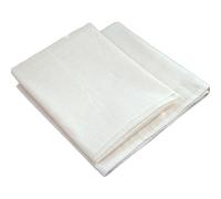 TOBBOMEY Tela de Algodón Filtrante Reutilizable 2 Piezas Gasa para Colador Fina de Estopilla Natural Resistente a Altas Temperaturas para Jugo Queso Yogur y Cocina Doméstica