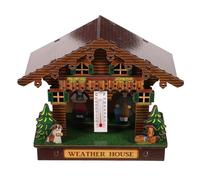 TOBBOMEY Termómetro Higrómetro de Pared para Interior y Exterior Estación Meteorológica Vertical con Sensores Diseño Elegante para Hogar y Jardín Fácil Instalación sin Complicaciones