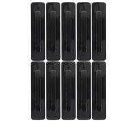 TOBBOMEY Tiradores Autoadhesivos para Cajones y Armarios sin Taladro 5 Pares Color Negro Tamaño Pequeño Fáciles de Instalar Aptos para Puertas de Vidrio y Muebles de Hogar