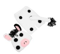 TOBBOMEY Traje de Fotografía para Ñiño Tejido a Crochet Conjunto 2 Piezas Gorro y Pantalón Color Blanco Talla para Recién Nacido Ropa para Fotos de Bebés y Accesorios para Fotografía