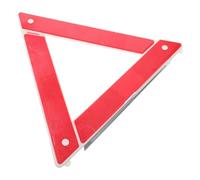 TOBBOMEY Triángulo de Emergencia Plegable Pequeño para Automóvil, Señal de Advertencia de Carretera Reflectante, Soporte Plástico Resistente para Seguridad Vial y Uso en Condiciones de