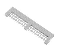 TOBBOMEY Valla De Patio En Miniatura Accesorio De Casa De Muñecas En Miniatura Valla De Juguete De Plástico Valla En Miniatura para El Pueblo Esgrima En Miniatura El Plastico Gris