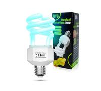 TobeBright 13W UVB 5.0 E27 bombilla uvb 5.0 para cameleon AC220-240V uva uvb 5.0 bombilla fluorescente para acuario, recipiente de cristal, comedero, tortuga, serpiente, lagarto, reptiles, etc (1Pcs)