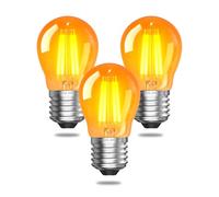 TobeBright 2,5W Bombilla E27 Luz Calida 2200K,G45 Bombilla LED Vintage,Equivalente Bombilla E27 20W,200LM,LED Retro Edison de Filamento Decorativa,No Regulable,Paquete de 3
