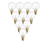 TobeBright Bombilla Golf E14 42W, Regulable Bombilla Globo E14 Blanco Cálido 2700K Clásico Cristal Claro Bombilla E14 G45 AC 220-240V para Araña, Colgante, Bombillas Decorativas (Paquete de 10)