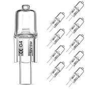 TobeBright Bombilla Halógena G4 12V 5W, 10 pcs de Adjustable AC/DC 12V Bombillas HalógenasG4, Lámpara de Larga Duración Blanco Cálido 2800K para Iluminación Interior, Lámpara de Araña