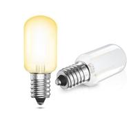 TobeBright Bombilla LED E14 1W Luz Calid 2700K T22 No Regulable Bombilla de Frigorífico Equivalente a una Bombilla de 10W para Luz Nocturna, Nevera, Máquina de coser AC 220-240V (2 unidad)