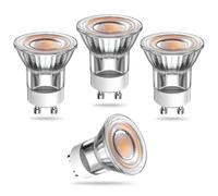 TobeBright Bombilla tipo foco 2W (Equivalente a 15W), MR11 Ahorro de Energía Bombilla LED GU10 Spot (36 Grados Ángulo de haz) 3000K Blanco Cálido, Bombillas GU10 LED 150 lúmenes No Regulable Pack de 4