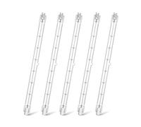 TobeBright R7s 189mm bombilla halógena 500W blanco cálido 2800K, 230V J-Type J189 bombilla halógena lineal R7s, 11000lm regulable, para foco de techo, construcción, lámpara de pie, 5 piezas