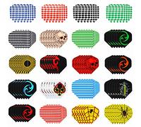 ToBeIT 120 plumas para dardos, forma estándar, accesorios para dardos suaves y dardos de acero (120 unidades)