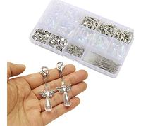 ToBeIT 60 piezas regalos para invitados bautizo boda ángel guardián llavero confirmación regalo para invitados colgante ángel guardián cumpleaños Navidad llavero hecho a mano (TYPE A)