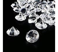 ToBeIT - Piedras de cristal decorativas para mesa, diamantes acrílicos para decoración, acrílico cristal, Diámetro: 20 mm.