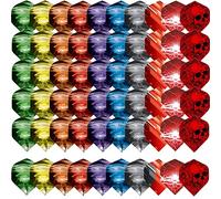 ToBeIT Plumas para dardos, 60 unidades, accesorios para dardos, 20 juegos en 10 diseños (60 unidades)