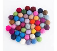 ToBeIT - Pompones de colores, bolas de pompón de felpa suaves para manualidades DIY y artesanía creativa (B-2,0 cm)