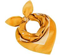 Tobeni 000803 Mujer Hombre Nicki Pañuelo Bufanda Cabeza Puntos Bufandas Algodón Unisexo Color Amarillo Tamaño 55 cm x 55 cm