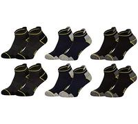 Tobeni 6 Pares de Calcetines Tobilleros Deportivos - Cortos de Trabajo para Hombre - con Talón y Puntera Reforzados Color Multicolor Tamano 47-50