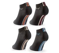 Tobeni 8 Pares Hombre Calcetines Cortos Tobillo de Deporte Algodón Punta Sin Costura Tamaño 43-46 Color Deporte