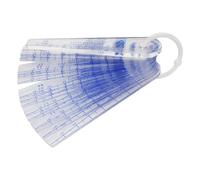 TOBEOME Galga de espesores de plástico, 0,05 mm a 3 mm, medidor de hendidura métrico, 21 hojas