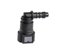 Toberas inyectores Conector rápido de línea de combustible curva de 9,89 ID 6, accesorios para tuberías de autopartes, accesorio para filtro de gasolina y combustible Inyector de Combustible(GRAY)