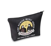 TOBGBE Vampire TV Show Gift The Human Music Group Nadja And Laszlo - Bolsa de maquillaje divertida de vampiro, Negro, Human Music Group