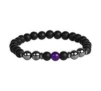 Tobillera adelgazante negra hinchable para hombres y mujeres, pulsera ajustable, pulsera tobillera de regalo de energía, gargantilla para mujer, joyería de moda, talla única, mineral, No es una piedra