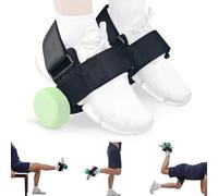 Tobillera ajustable con sistema de doble correa segura para entrenamientos específicos en piernas, flexores de cadera, isquiotibiales y soporte de férula de espinilla (un juego de dos)