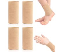 Tobillera Bunga Pads Para Patinadores ArtíSticos 4PCS de Gel Hidratante Calcetines de Patinaje ArtíStico Cortables Y Transpirables Manga de Tobillo de Alta Elasticidad Para ProteccióN deportiva