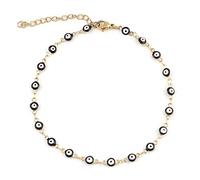 Tobillera de Ojo Turco para Mujer, Tobilleras esmaltadas con Mal de Ojo, Pulseras en la Pierna, Regalos de joyería de 23cm