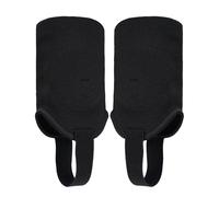 Tobillera elástica deportiva de doble capa, soporte de punto, antipatadas, protector anticolisión para fútbol, rugby, baloncesto, artes marciales, fitness, color negro, talla L