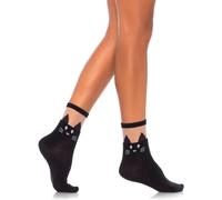 Tobillera opaca Gato Negro con s