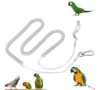 Tobillera para pájaros domésticos, 6m/236,2in Kits de Correas y Cadenas Entrenar el Vuelo de Loros y pájaros con protección contra mordiscos Cadena Patas Tobillera Loros agapornis Tracción Exterior