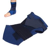 Tobillera, tobillo deportivo, tobillera ajustable Soportes estabilizador Banda elástica Compresión Tira de aluminio Envoltura ajustable para mujeres y hombres(S)