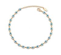 Tobillera turca de Ojo Malvado, Tobillera con Cadena para Pierna y pie de Color Dorado, joyería de, Regalos para Mujeres y Hombres