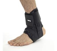 Tobillera unisex. Tobillera para esguince de tobillo transpirable. Ajuste con cordones para hacer deporte. Estabilizador de tobillo para alivio fascitis plantar y recuperación de lesiones (S)