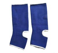 Tobilleras de boxeo Muay Thai con soporte elástico para hombres y mujeres, mangas transpirables adecuadas para kickboxing, taekwondo y varios deportes (azul M)