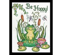 Tobin Design Works Be Hoppy Frog Counted - Kit de Punto de Cruz, 8 x 10 cm
