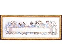 Tobin Design Works Crafts DW2532 - Kit de Bordado Estampado Last Supper, 9 x 24 Pulgadas, Cosido en Hilo Dental