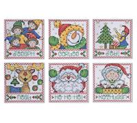 Tobin Design Works Crafts Kit de Adornos de Punto de Cruz contado, Lona de algodón, Multicolor, 12.25x0.2x9 Inches