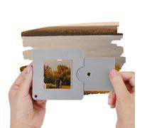 Tobios Visor para artistas, herramienta de captura de vista deslizante para estudios de composición, valor y color, portátil para aire libre, bocetos de viaje, dibujo y pintura en acuarela