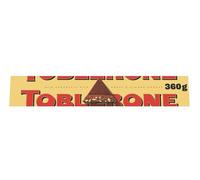 Toblerone Chocolate con Leche Suizo con Nougat de Miel y Almendras, Formato Grande, Pack 340 g