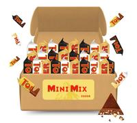 Toblerone - Mini mezcla de chocolate suizo - 350 g - leche, blanco y negro - Bocados individuales gourmet - Ideal para regalo, descanso para café o oficina - Funda práctica para compartir