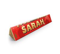 Toblerone Navidad Personalizado con Nombre - Toblerone leche y chocolate, miel, almendras y turrón personalizado con Nombre y Texto (200 gramos - Navidad)