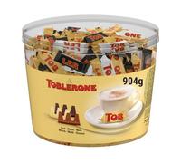 Toblerone miniaturas Mix. Caja de 900g. Surtido de chocolate Toblerone | Chocolate suizo con leche, blanco y negro con nougat de miel y almendras en el surtido icónico de Toblerone, ideal compartir