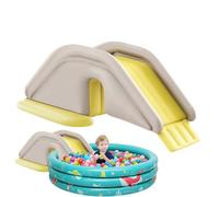 Tobogán Acuático Inflable De Piscina - Actividades De Verano Al Aire Libre Para El Juego En El Patio | Tobogán Inflable De Aire Para Piscina - Para Jardín Patio Trasero Juegos De Césped Niños Hace